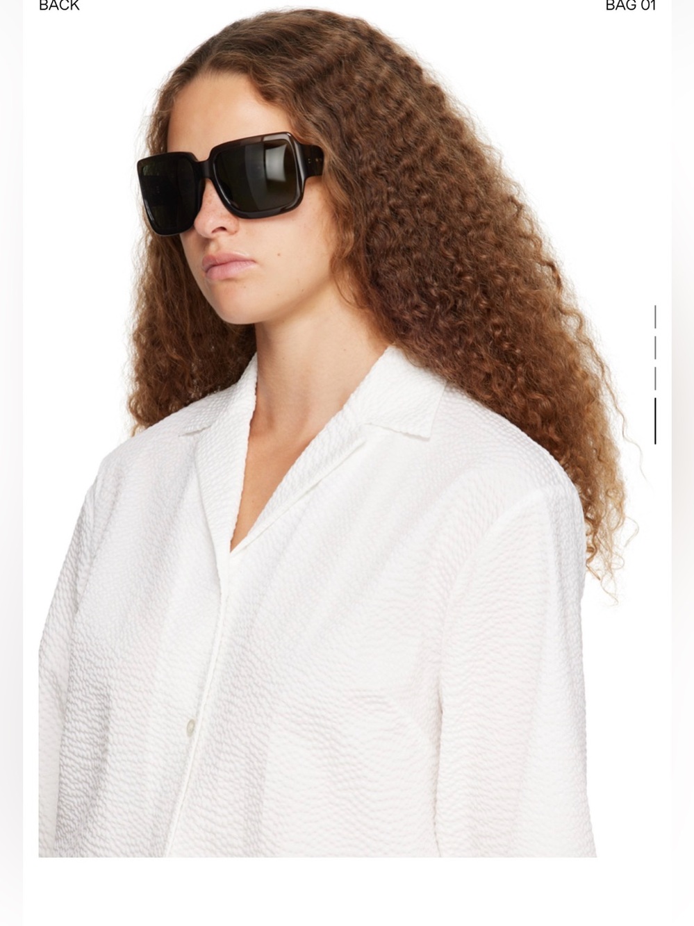 Dries Van Noten khaki Linda Farrow edition sunglasses